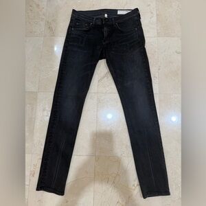 Rag and Bone Black Denim Jeans. Gorgeous!